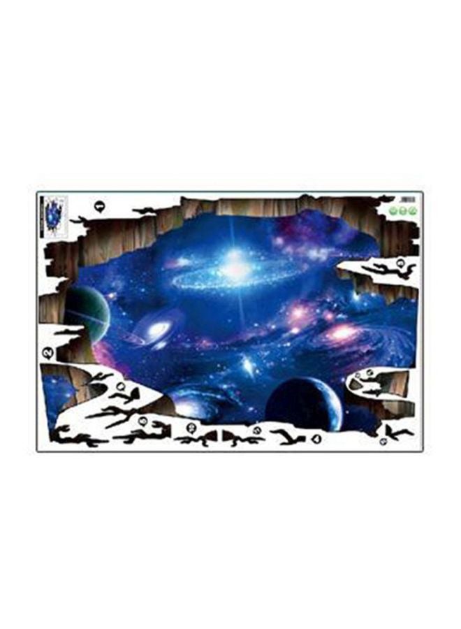 OUTAD 3D Universe Galaxy Sky Wall Sticker Multicolour 1130x1x580mm - Image 1