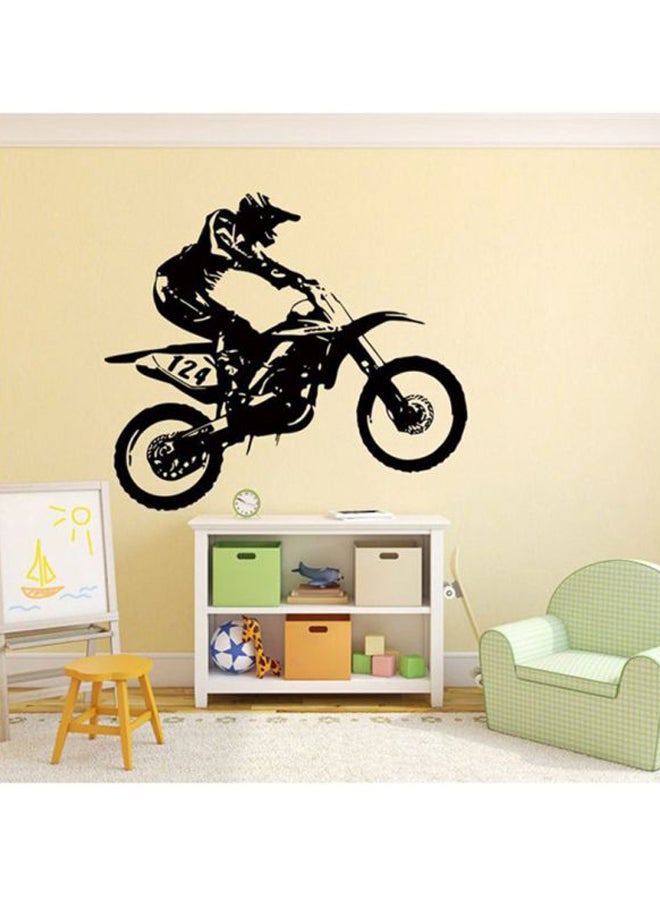 OUTAD Dirt Racing Bike Wall Sticker Black 600x3x530mm - Image 4
