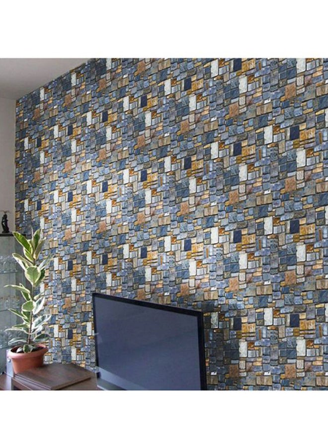 OUTAD Brick Stone Wall Sticker Multicolour 1000x5x450mm - Image 1