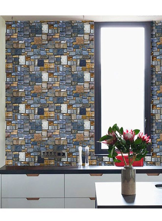 OUTAD Brick Stone Wall Sticker Multicolour 1000x5x450mm - Image 2