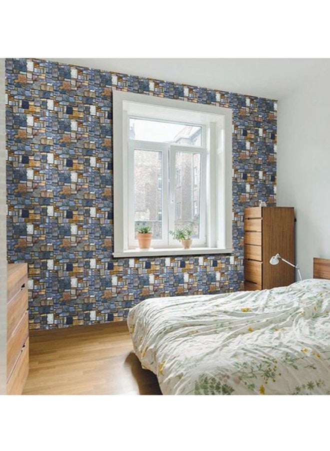 OUTAD Brick Stone Wall Sticker Multicolour 1000x5x450mm - Image 4