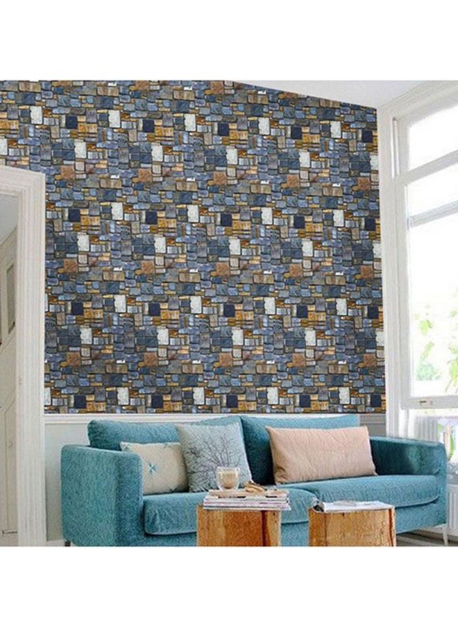 OUTAD Brick Stone Wall Sticker Multicolour 1000x5x450mm - Image 5