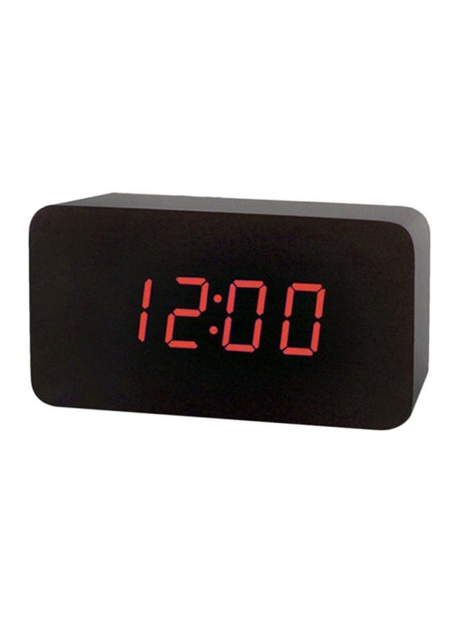 OUTAD LED Digital Alarm Clock Black 120x60x40mm - Image 1