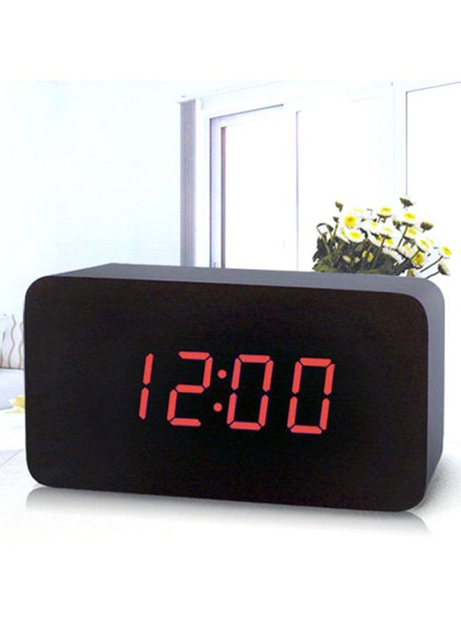 OUTAD LED Digital Alarm Clock Black 120x60x40mm - Image 2