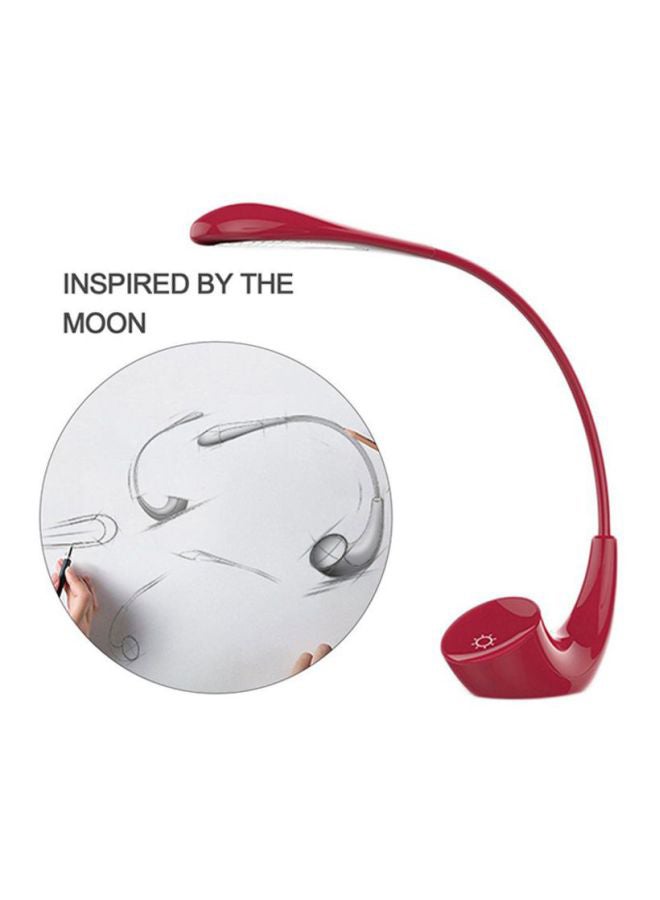 OUTAD USB Moon Shaped Reading Lamp Red - Image 2