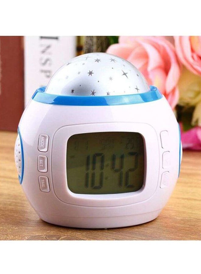 OUTAD Sky Projection Calendar Alarm Clock White/Blue - Image 3