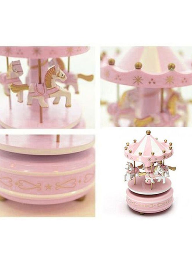 Merry Go Round Carousel Music Box Pink 18x10cm - v1601750497/N13263275A_2