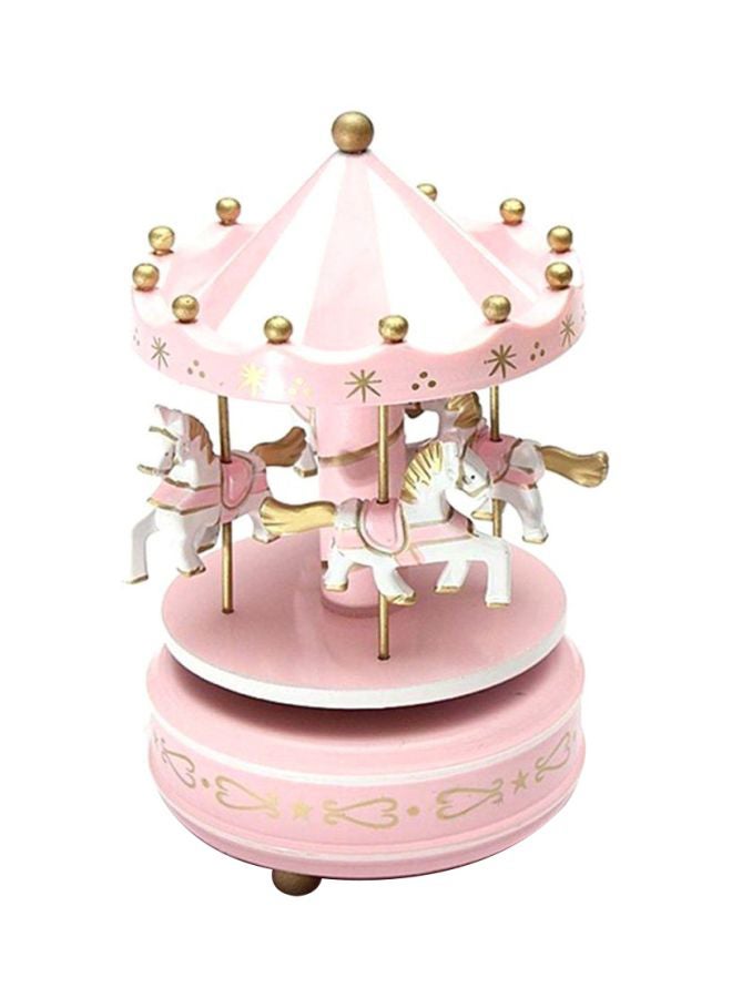 Merry Go Round Carousel Music Box Pink 18x10cm - v1601750498/N13263275A_1