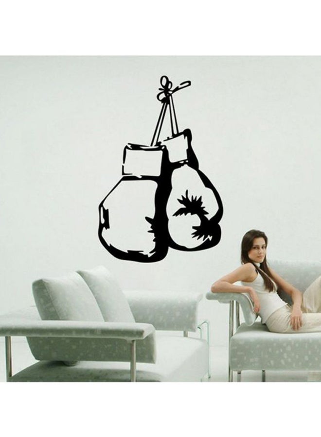 OUTAD Gloves Pattern Boxing Wall Sticker Black 600x5x400mm  - Image 5