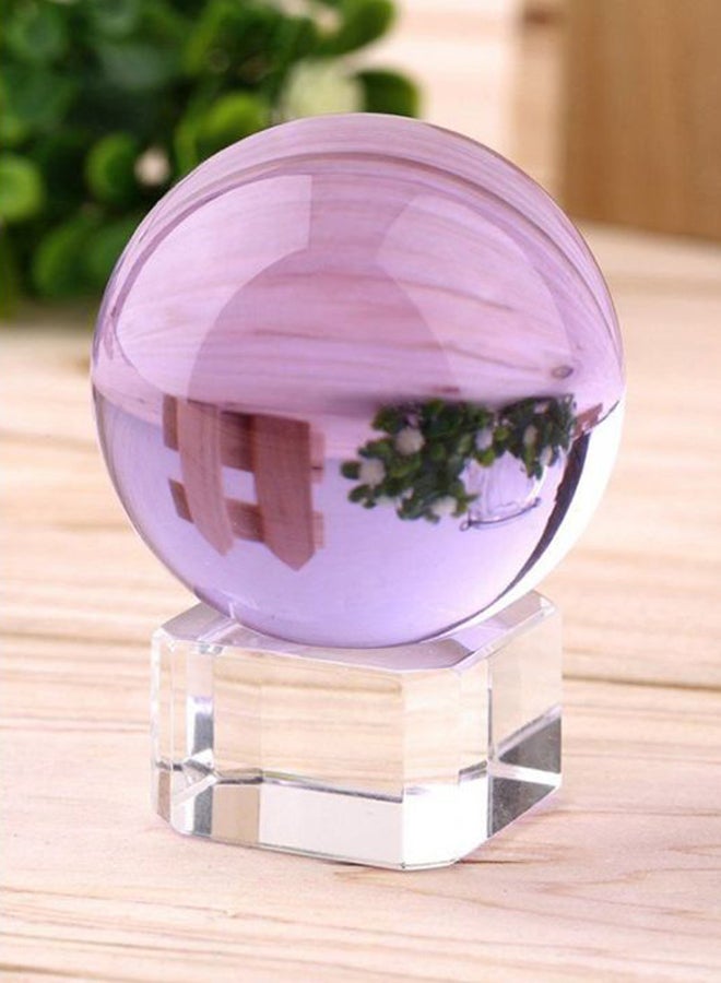 OUTAD Magic Crystal Healing Ball Sphere With Stand Purple 40x40x40ml - Image 2