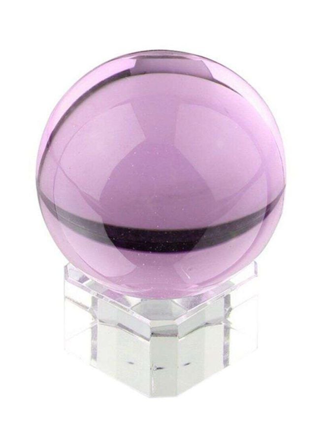 OUTAD Magic Crystal Healing Ball Sphere With Stand Purple 40x40x40ml - Image 3