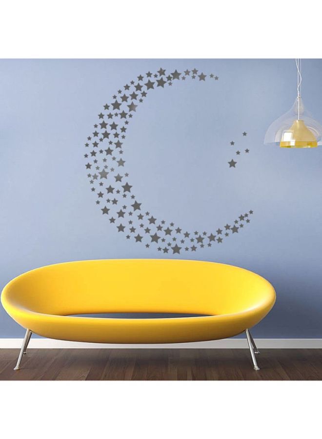 QiaoKai DIY Star Wall Sticker Grey 25x50centimeter  - Image 2
