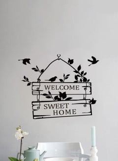 كياوكاي ملصق للحائط مطبوع عليه Welcome Home أسود 30x30Ø³Ù†ØªÙŠÙ…ØªØ±  - Image 2
