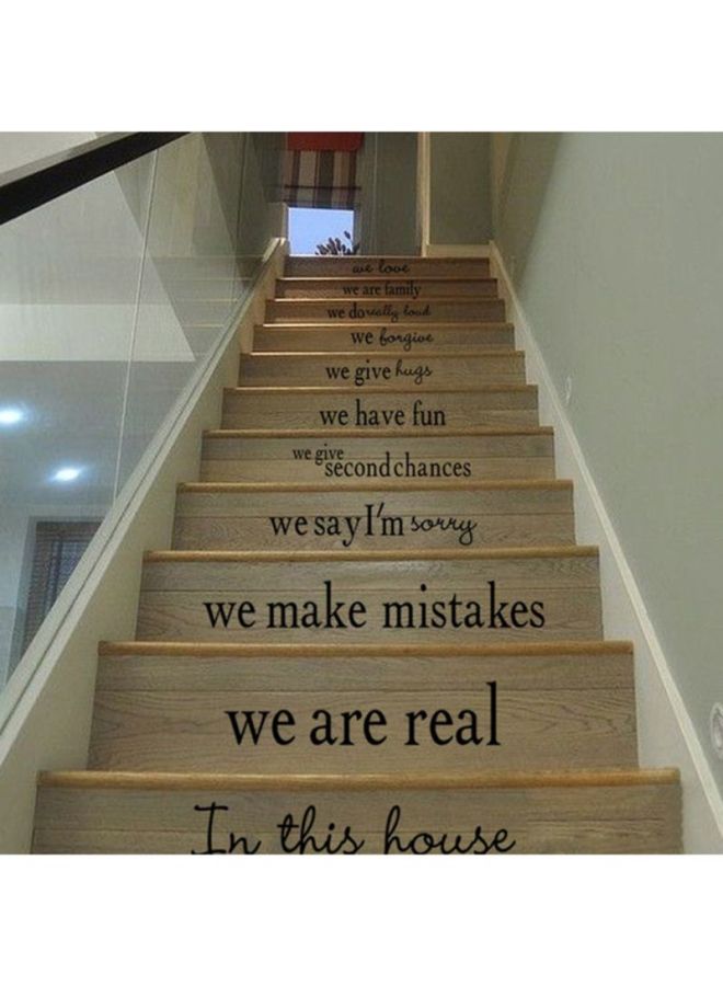 QiaoKai House Rules Printed Wall Decal Black 29x60cm  - Image 3