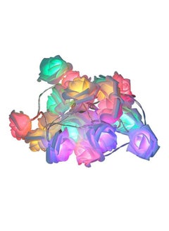 كياوكاي سلسلة مصابيح LED بزينة ورود بنفسجي/أخضر/أصفر 10x5x5سم  - Image 1