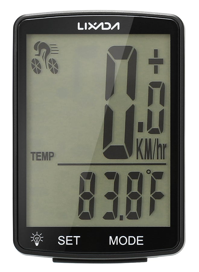 LIXADA Wireless Mountain Bike Odometer With LCD Screen 13 x 4.4 x 8cm  - Image 2