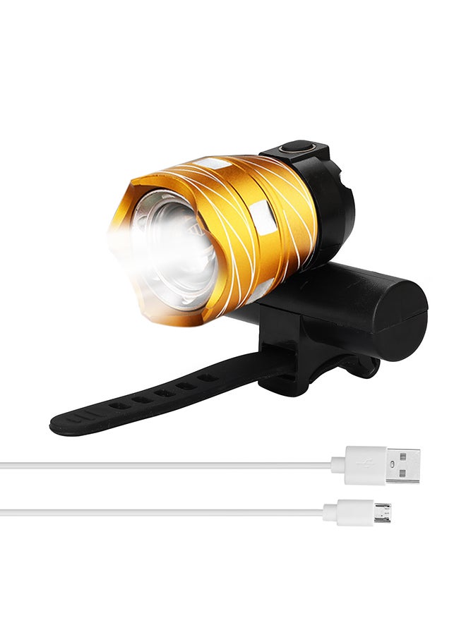 T6 Rechargeable Bicycle Front Headlight 8.8 x 8.8 x 8.8cm - Image 1
