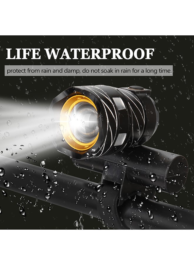 T6 Rechargeable Bicycle Front Headlight 8.8 x 8.8 x 8.8cm - Image 2