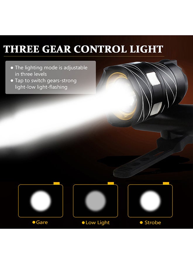 T6 Rechargeable Bicycle Front Headlight 8.8 x 8.8 x 8.8cm - Image 3