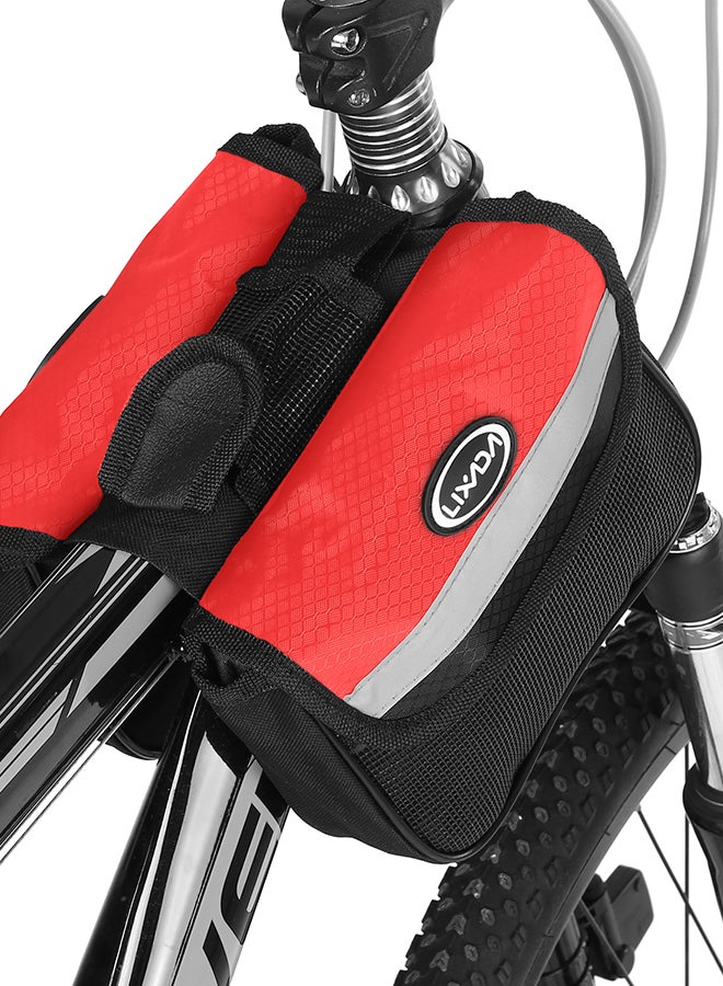LIXADA Mountain Bike Front Frame Double Pannier Top Tube Bag 22 x 2.5 x 17cm  - Image 3