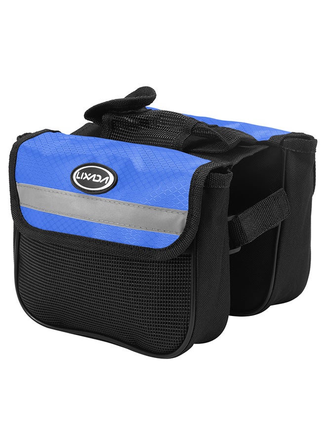 LIXADA - Mountain Bike Front Frame Double Pannier Top Tube Bag - Image 1