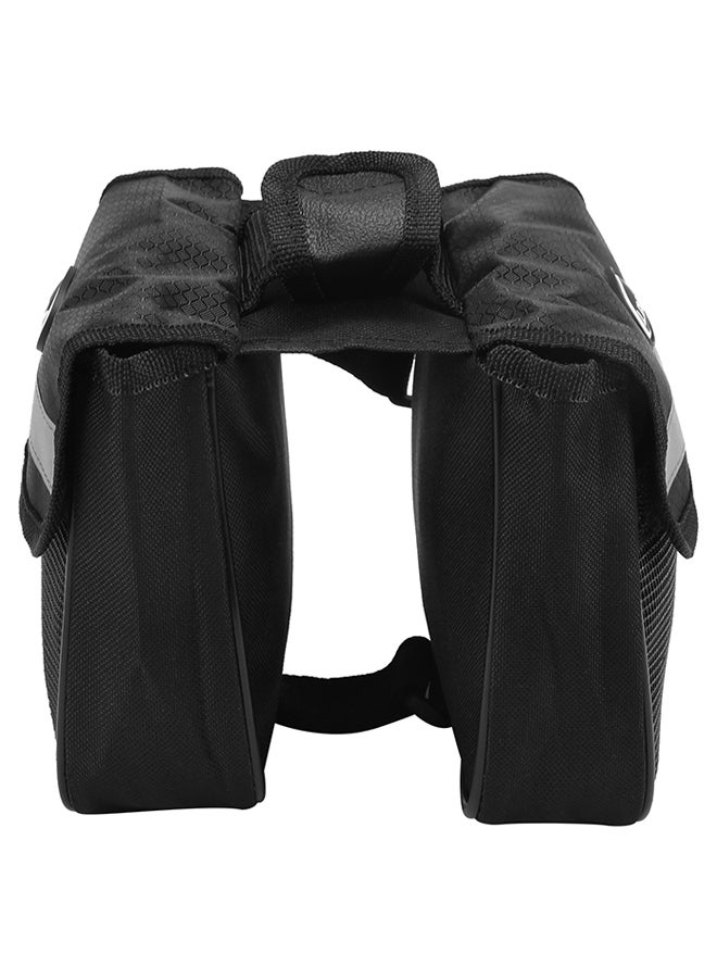 LIXADA Mountain Bike Front Frame Double Pannier Top Tube Bag 22 x 2.5 x 17cm - Image 3