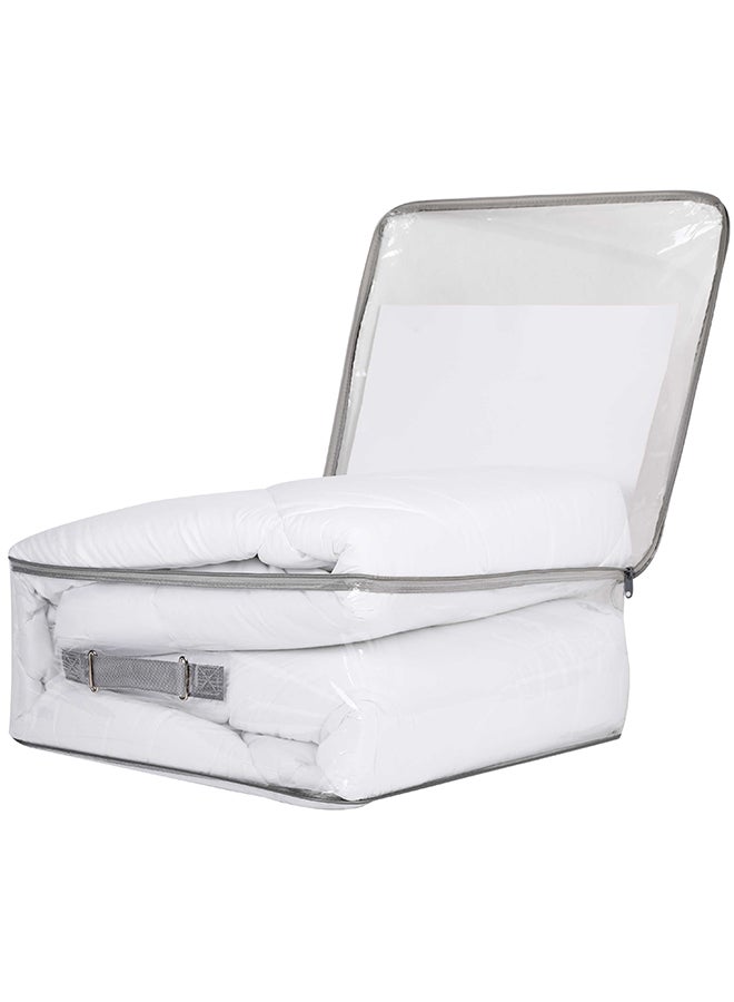 High Quality All-Season Duvet Comforter Polyester White 160x220cm  - Image 3