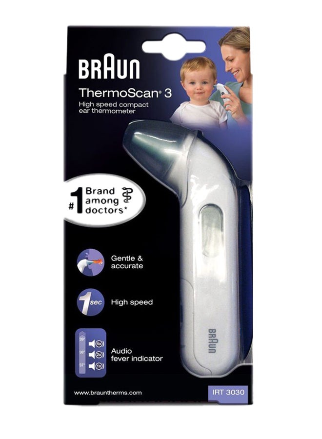 Braun ThermoScan 3 Ear Thermometer, IRT 3030 Multicolour 500grams - v1601810595/N40886111A_2