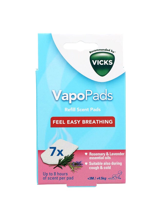 فكس عبوة إعادة تعبئة شرائح فابو بادز لتحسين التنفس برائحة إكليل الجبل واللافندر من 7 قطع - Image 1