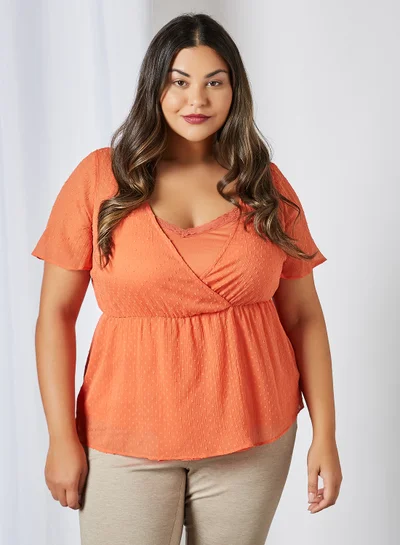 VERO MODA Galika SS Blouse Langoustino