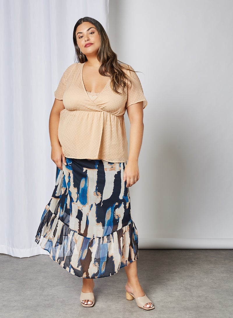 VERO MODA - Galika SS Blouse Cuban Sand - Image 1