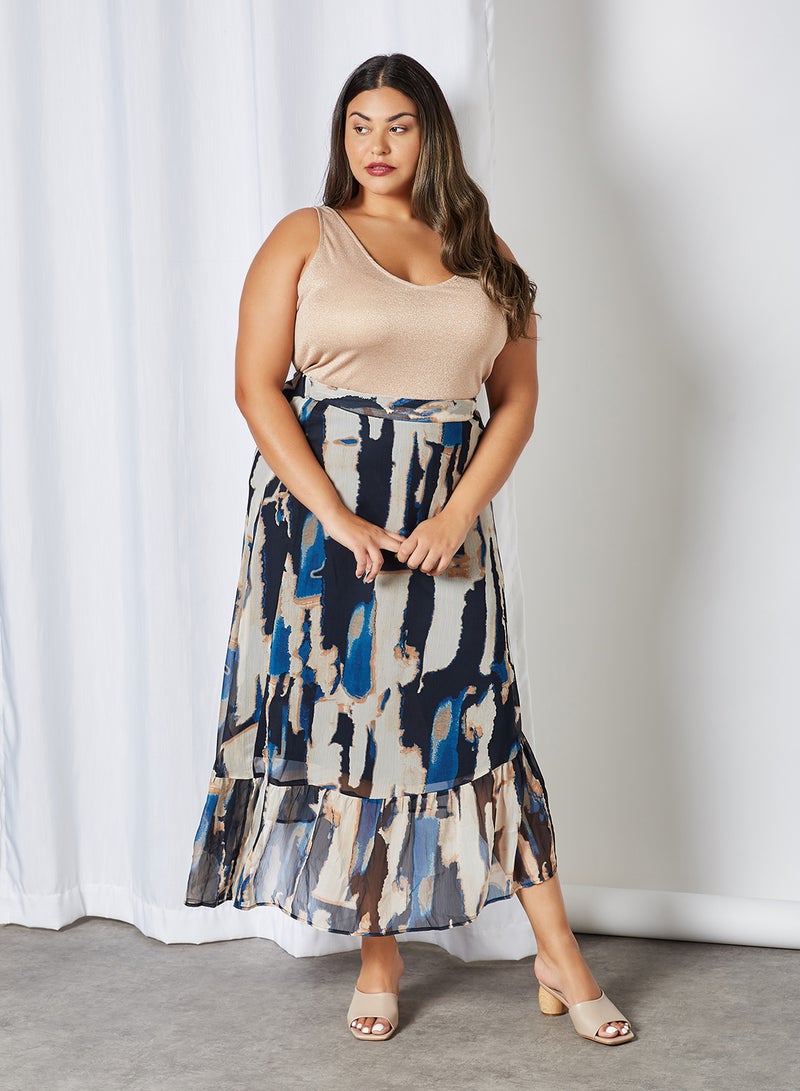 VERO MODA - Fana Maxi Skirt Black Iris - Image 1