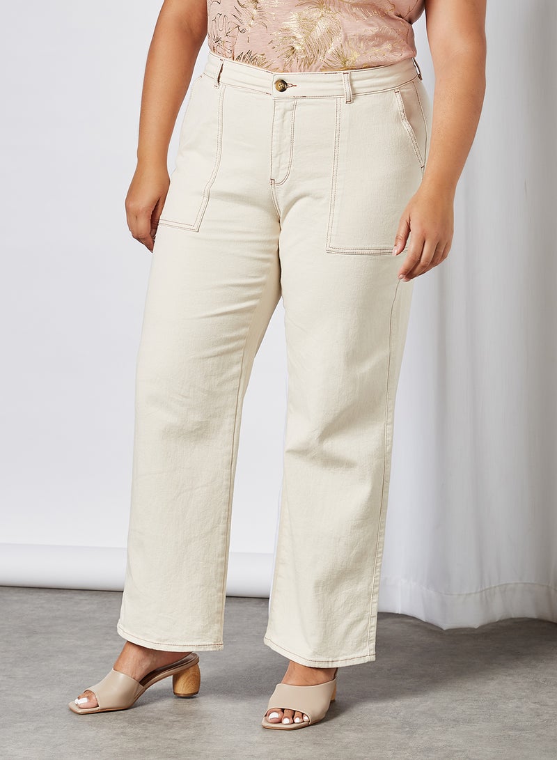 VERO MODA Curve Shopper Jeans Birch  - Image 1