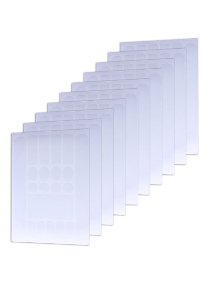 Generic 10-Piece Mountain Bike Frame Protective Film Decal Sticker Guard Set 25x1x20cm  - Image 1