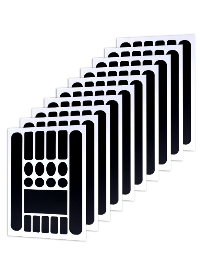 Generic 10-Piece Mountain Bike Frame Protective Film Decal Sticker Guard Set 25x1x20cm  - Image 1