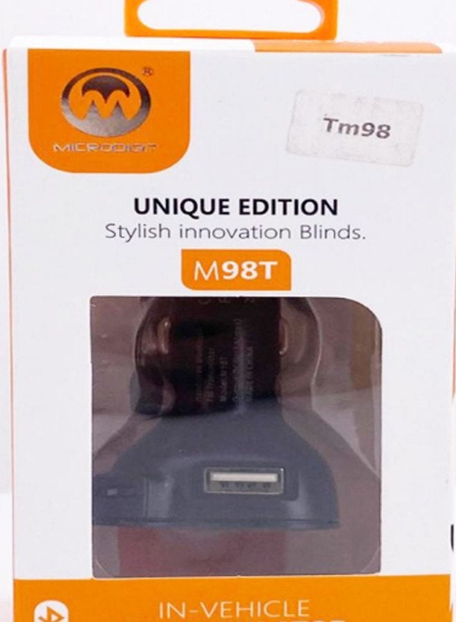 Unique Edition Stylish Innovation Blinds M98T Car Charger Black - Image 3