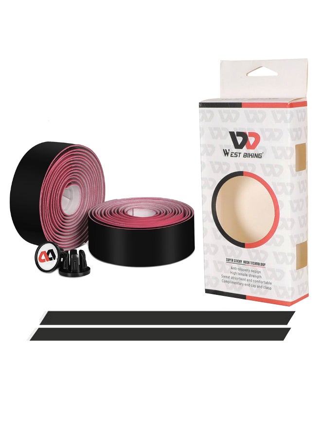 Generic - Pair Of Bicycle Handlebar Tape With 2 End Caps - Image 1