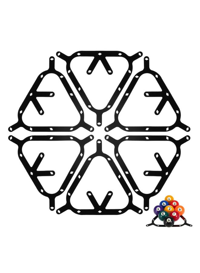 Generic 6-Piece Magic Billiard Ball Rack 27.0x24.0x1.0cm  - Image 1