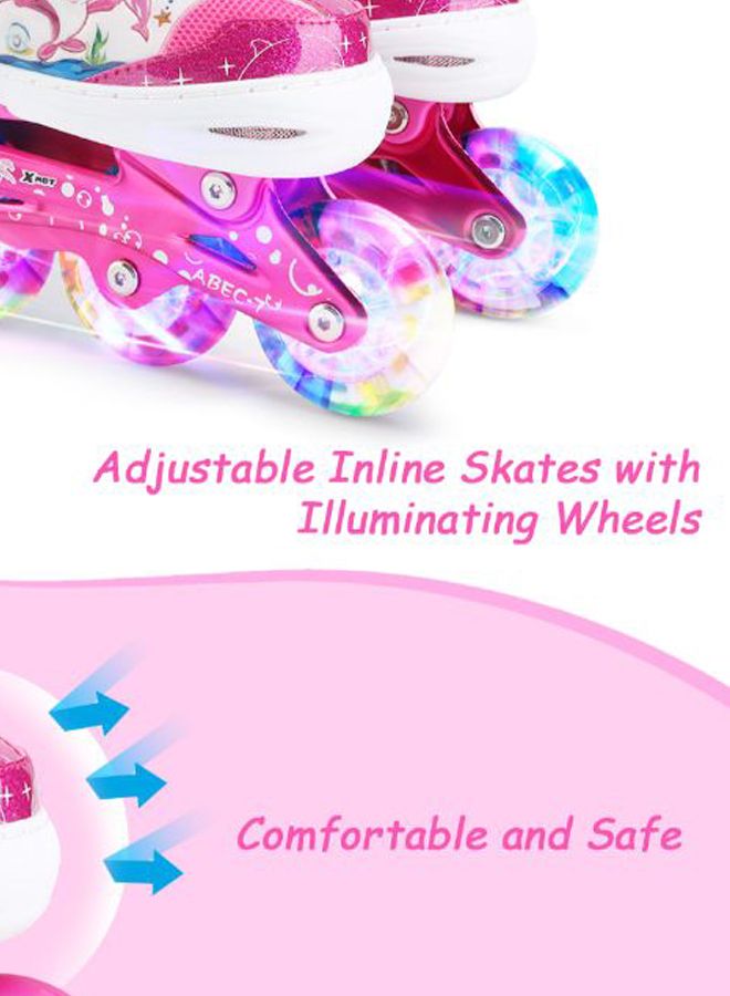 Generic - Adjustable Inline Skates With Illuminating Wheels 41.0x37.0x11.0cm - Image 1