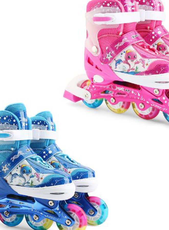 Generic - Adjustable Inline Skates With Illuminating Wheels 41.0x37.0x11.0cm - Image 1