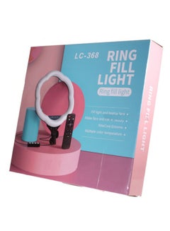 Ring Lamp Plum Blossom Shaped Dimmable Photography Ring Fill Light Black