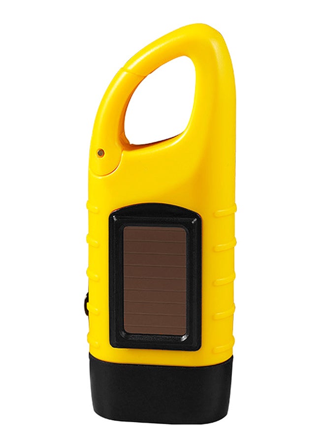 Generic Hand Crank Solar Powered Rechargeable Flashlight 13.0x5.5x3.7cm - Image 1