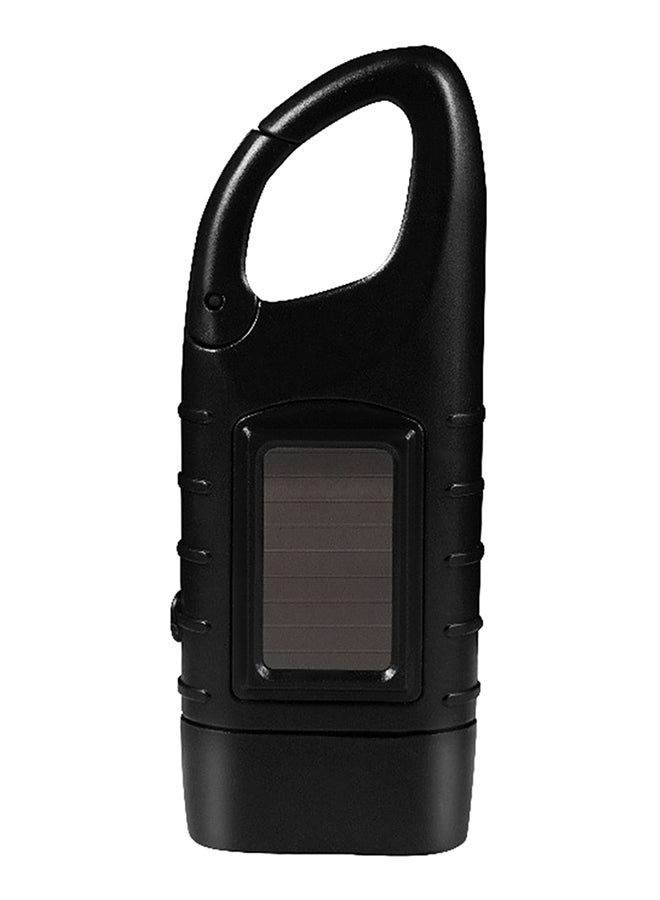 Generic Hand Crank Solar Powered Rechargeable Flashlight 13.0x5.5x3.7cm - Image 1