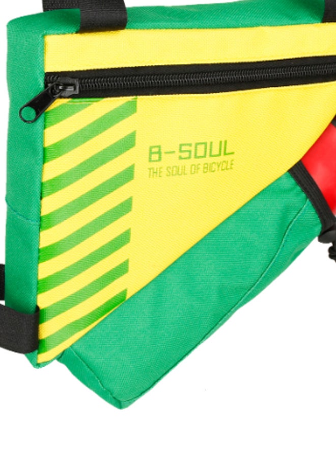 Generic Bike Triangle Bag With Water Bottle Pocket 21x1.5x18cm 