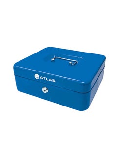 ATLAS Metal Portable Cash box Blue 