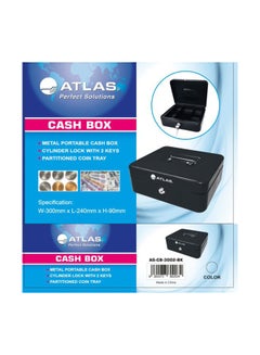 ATLAS Metal Portable Cash box Black  - Image 2