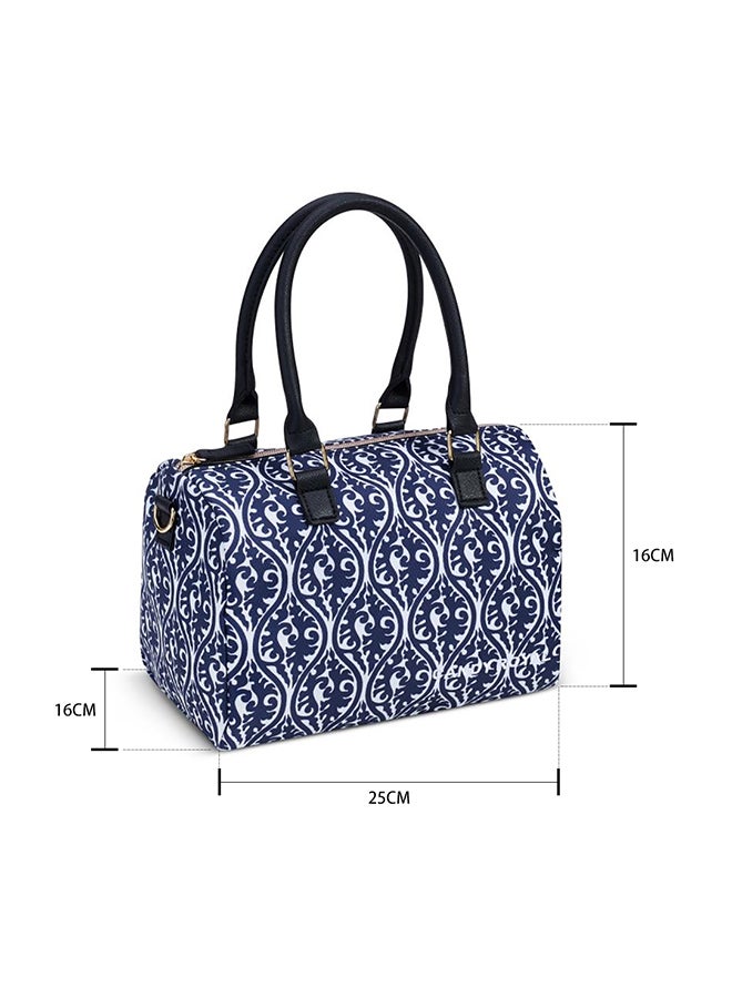 CANDY ROYAL - Double Shoulder Bag Navy Blue/White - Image 1