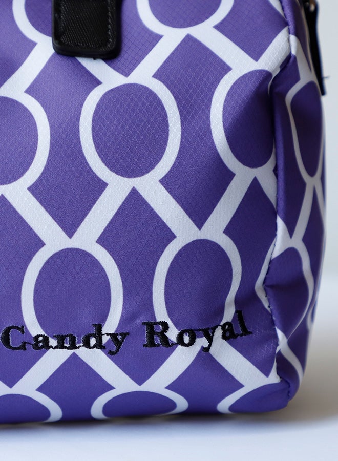 CANDY ROYAL - Double Shoulder Bag Purple/White - Image 1