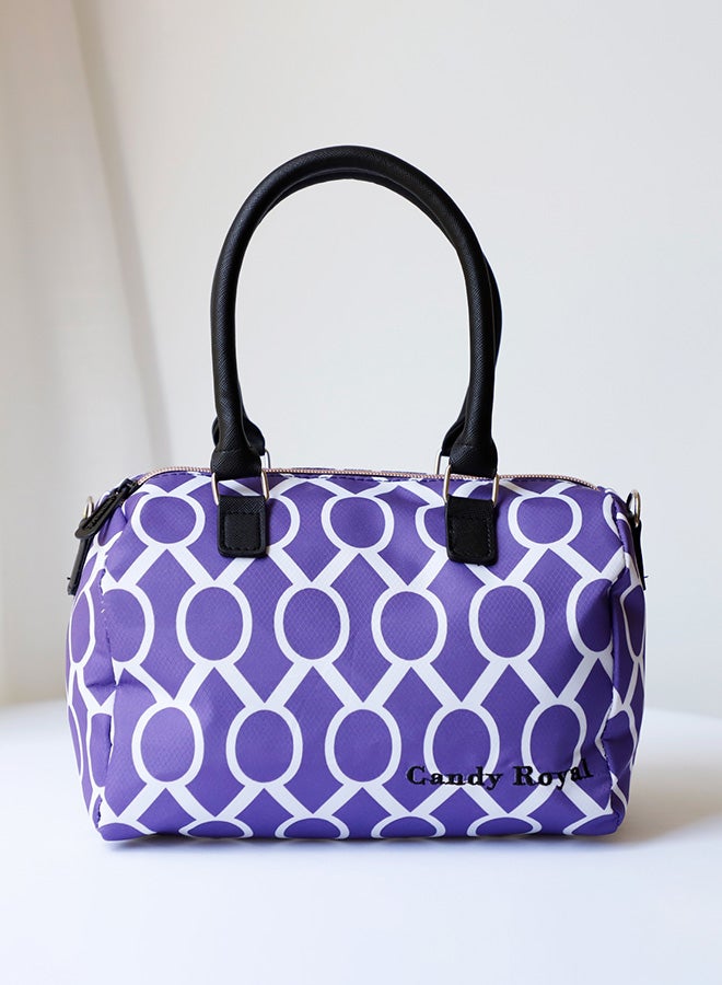 CANDY ROYAL - Double Shoulder Bag Purple/White - Image 1