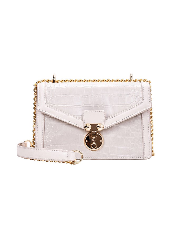 Crossbody  Bag With Chain Cream  - Image 1